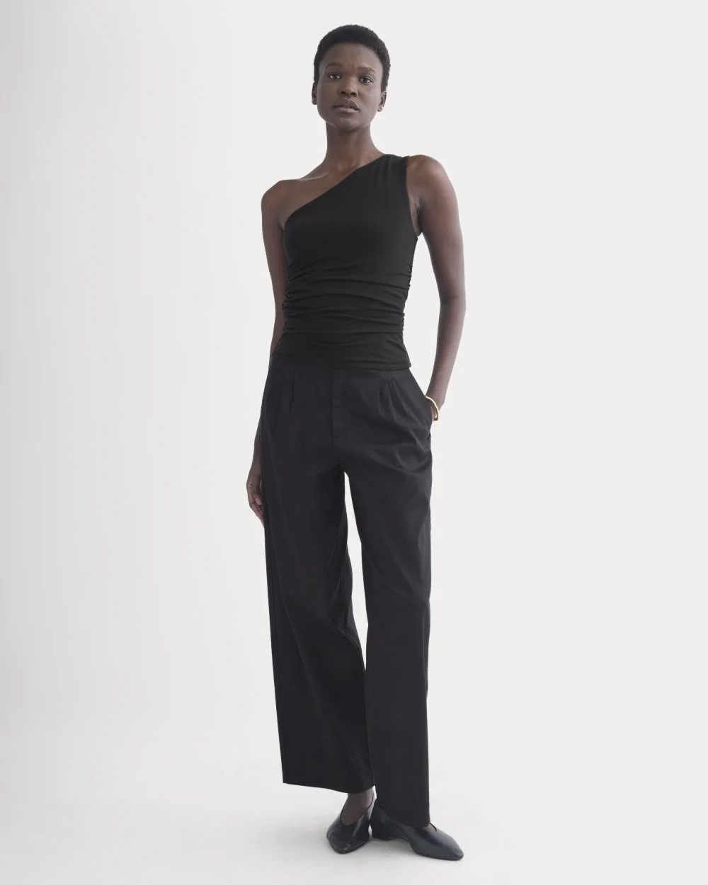 One-Shoulder Top | Black (2)