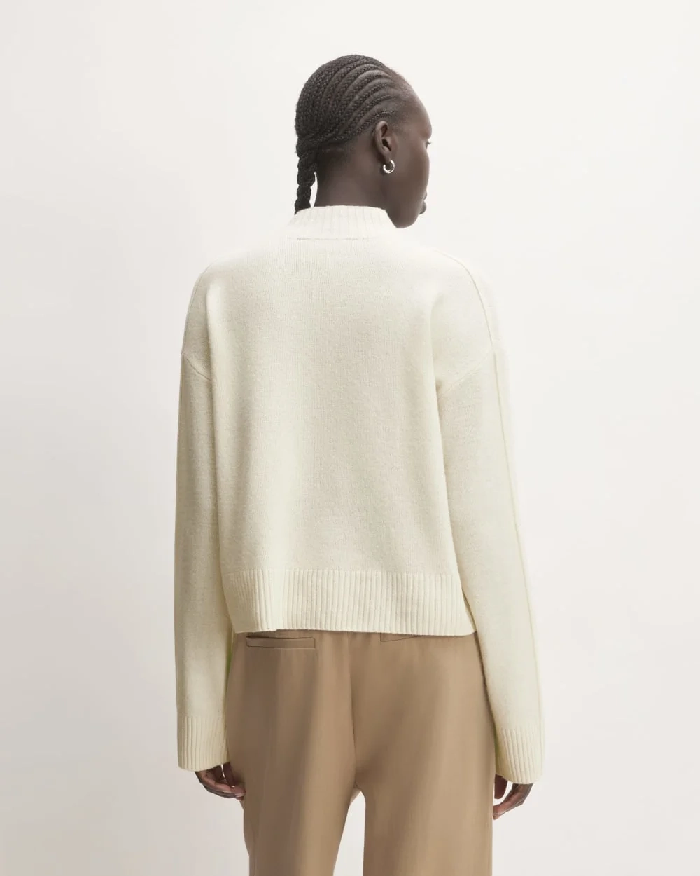 The Good Merino Wool Mockneck Sweater | Bone (2)