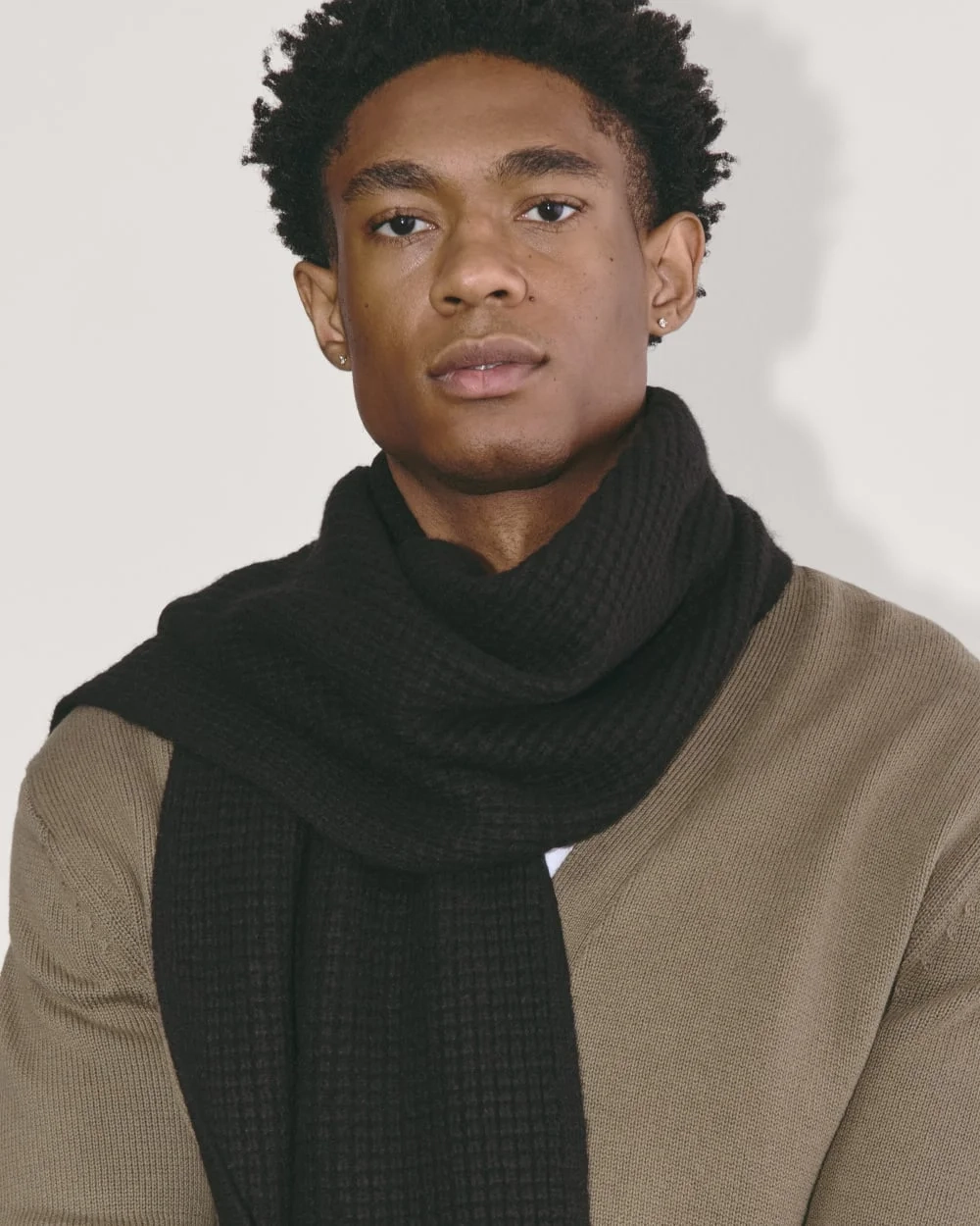 The Waffle Scarf | Black (2)