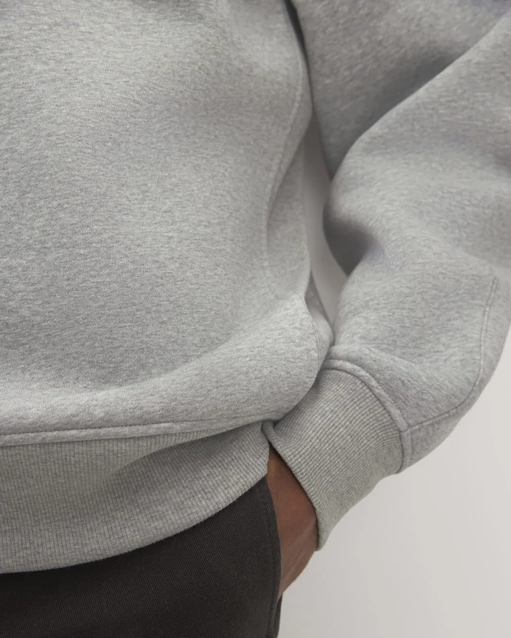 The ReTrack Fleece Half-Zip |  Heathered Grey (2)