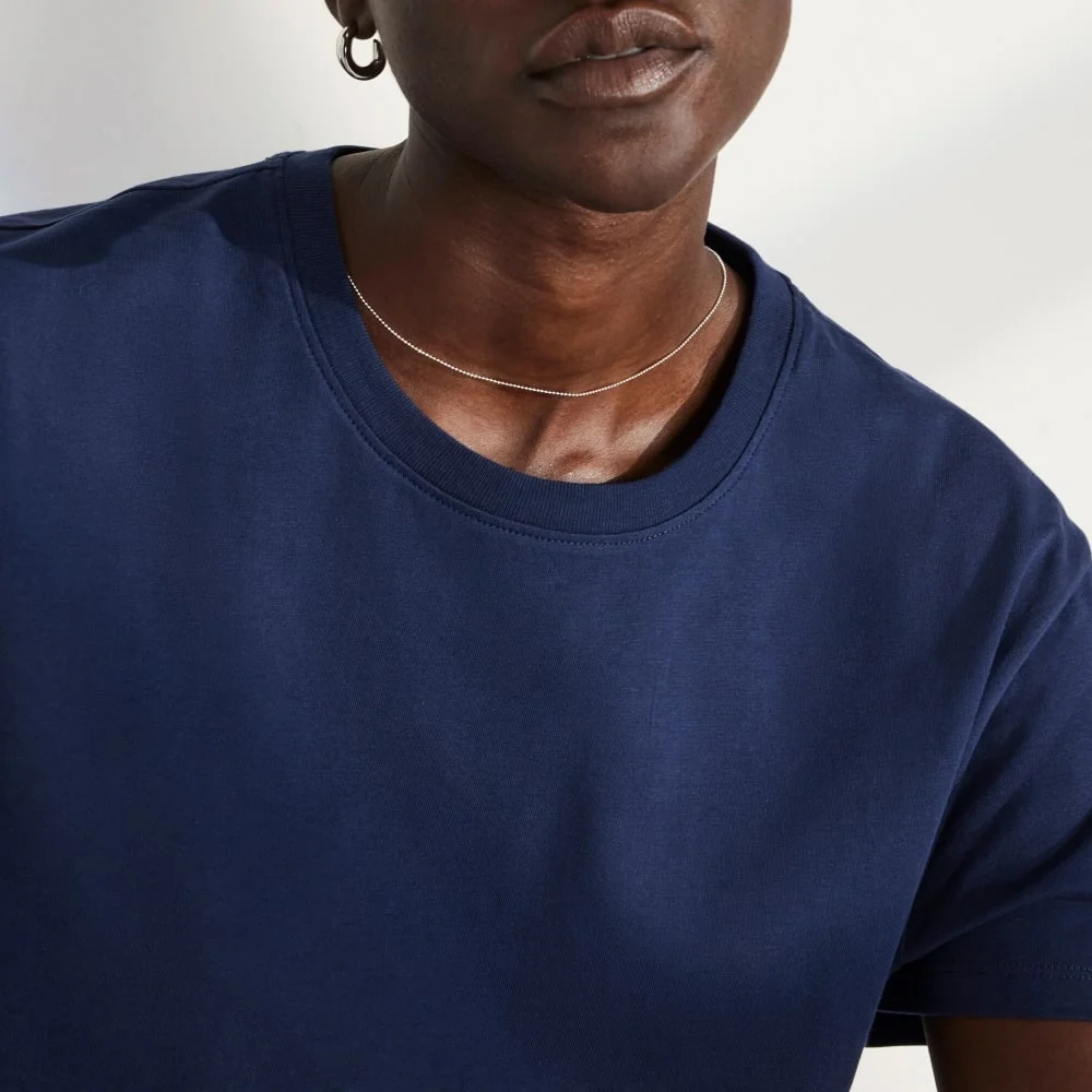 The Box-Cut Tee in Essential Cotton | Ocean Cavern | No Pocket (2)