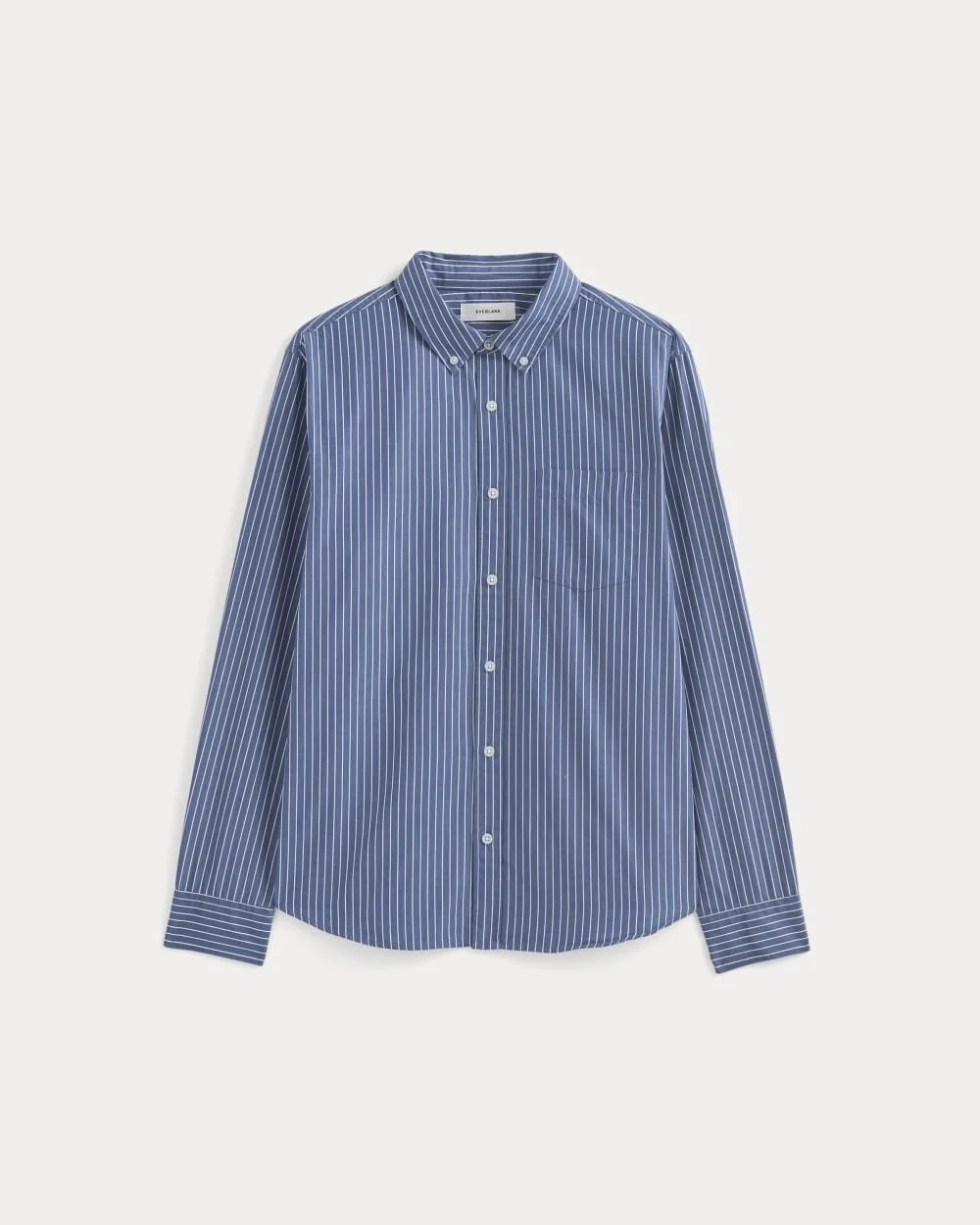 Washed Poplin Shirt | Mazarine Blue / Optic White (2)