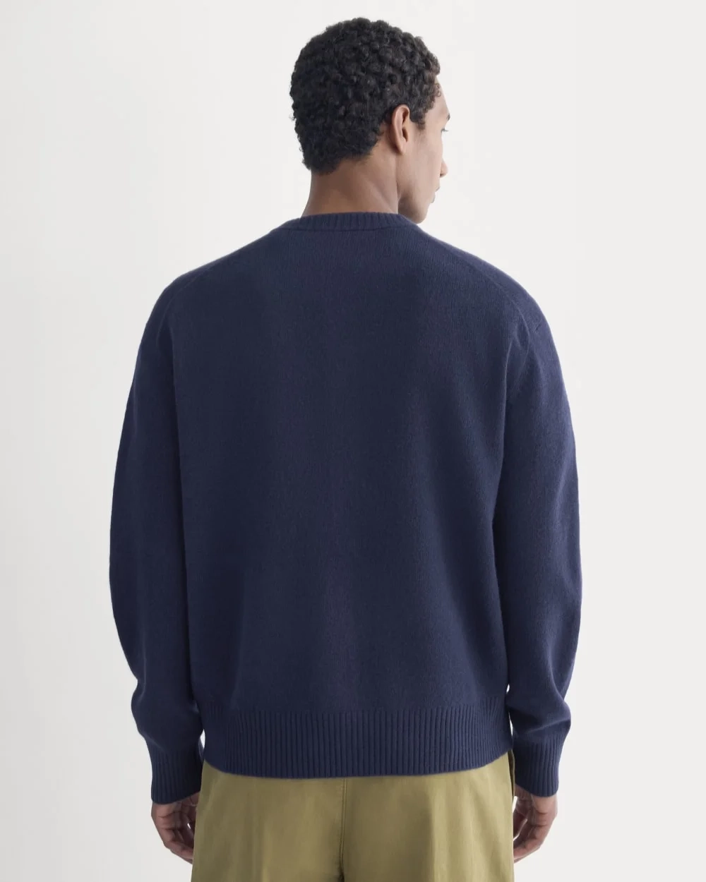 Luxe Merino Crew Cardigan | Deep Navy (2)