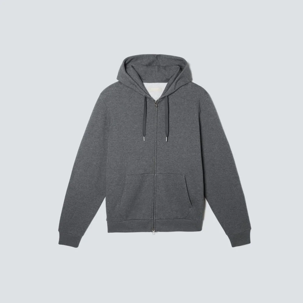 The Organic Track Full Zip | Dark Heather Grey (2)