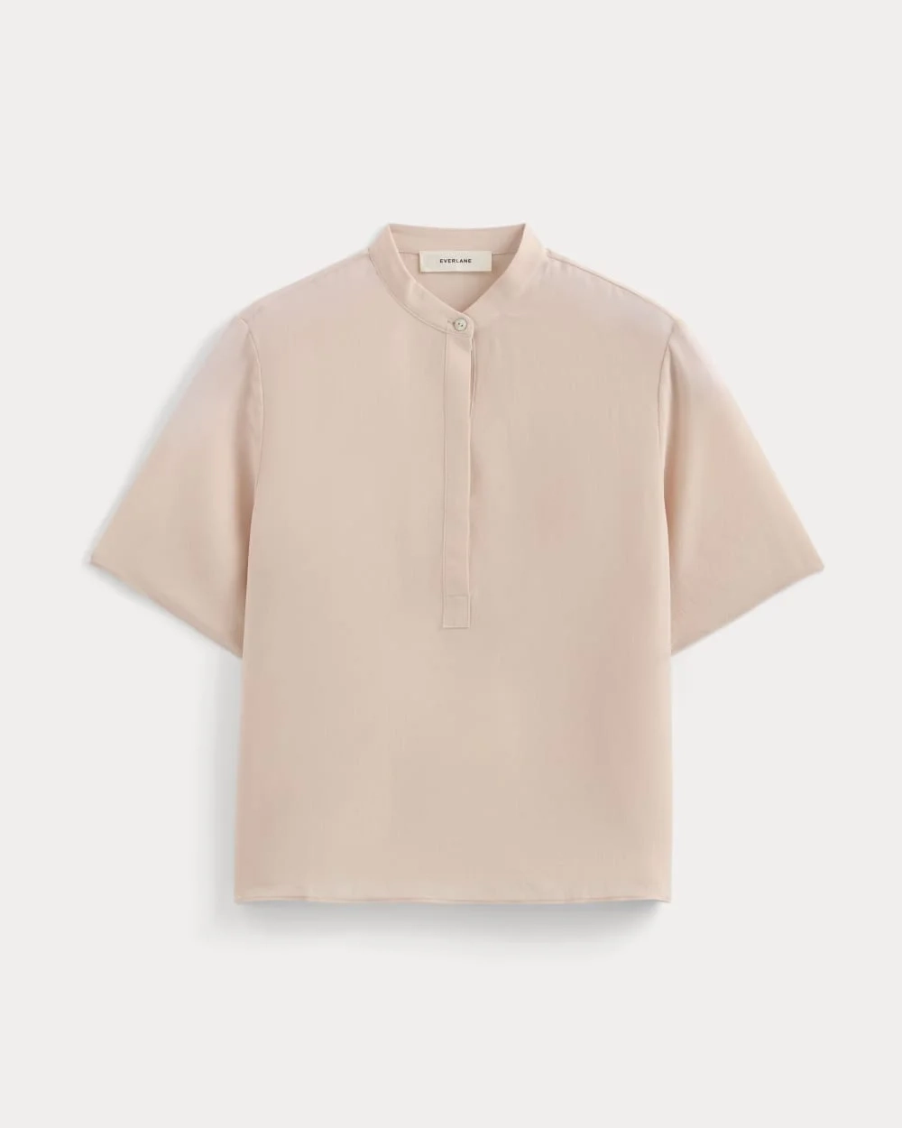 The Popover Top in Washable Silk | Soft Rose (2)