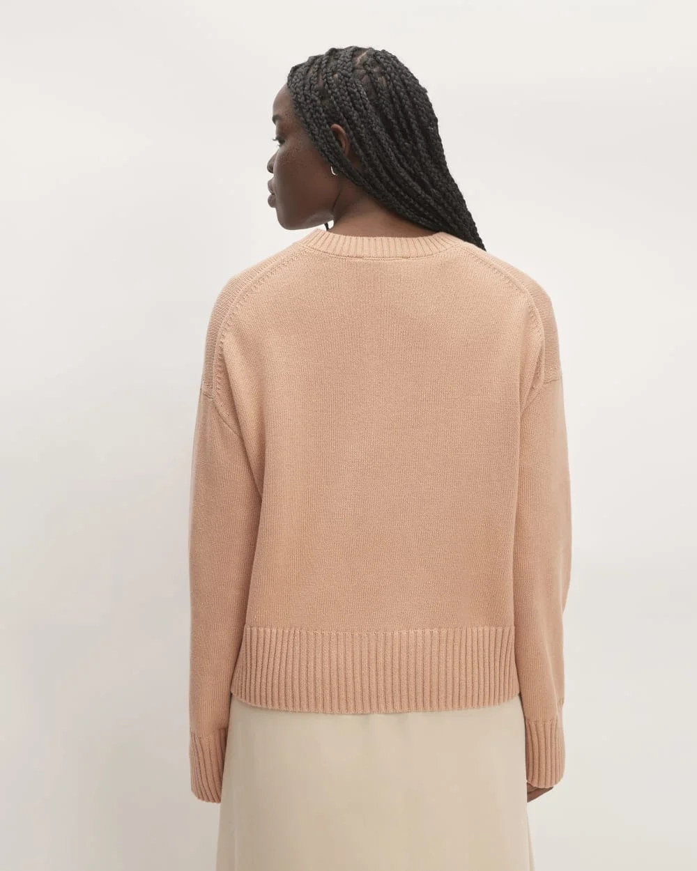 The Boxy Sweater in Everyday Cotton | Blush Pink (2)