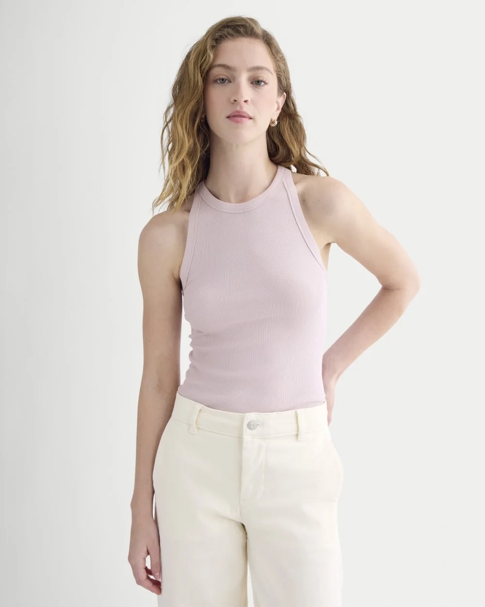 Luxe Rib Racerback Tank | Burnished Lilac (2)