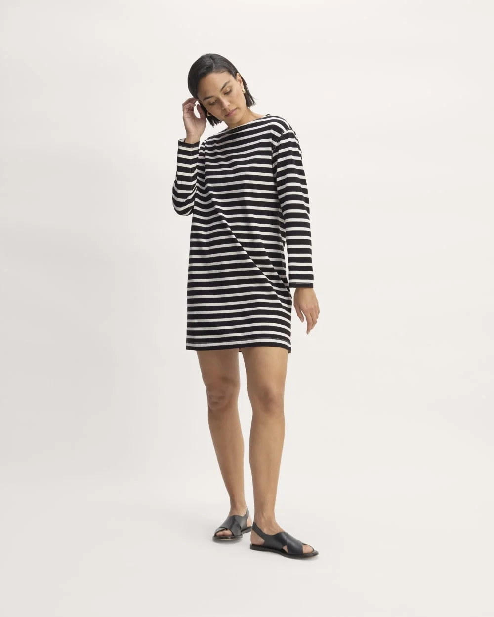 The Mariner Dress | Black / Bone