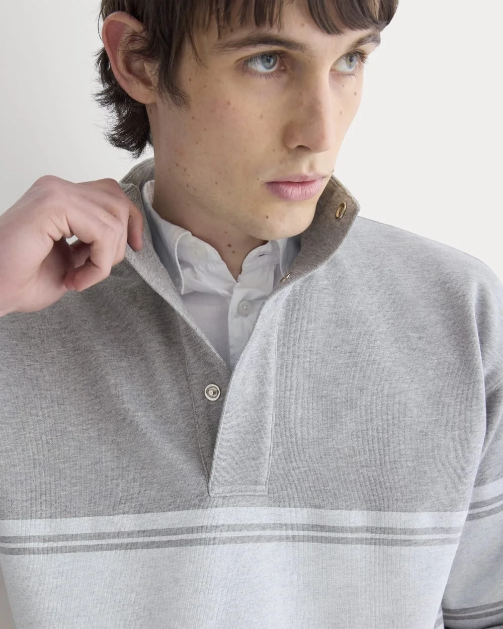 Off-Duty Terry Pullover | Vintage Heather Grey / Bone (2)