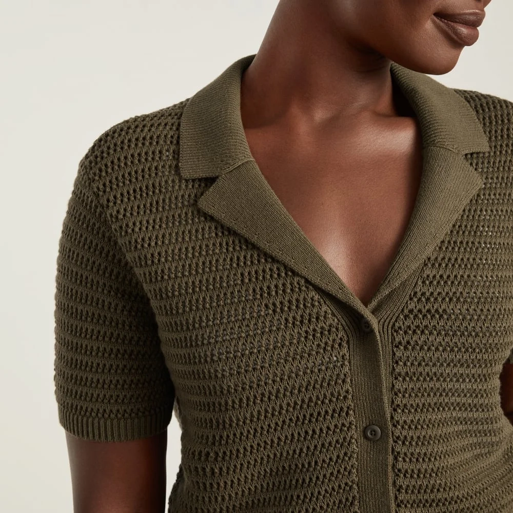 The Crochet Knit Polo | Beech (2)