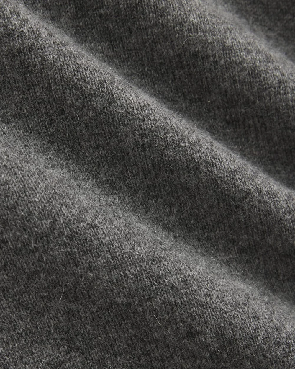 Cashmere Slim Crew Sweater | Heather Charcoal (2)