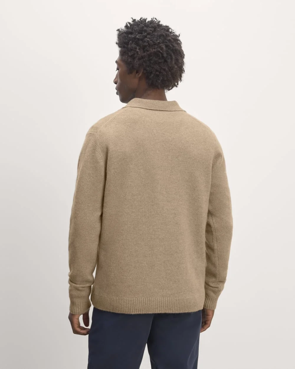 The Classic Polo in Luxe Merino | Oat Melange (2)