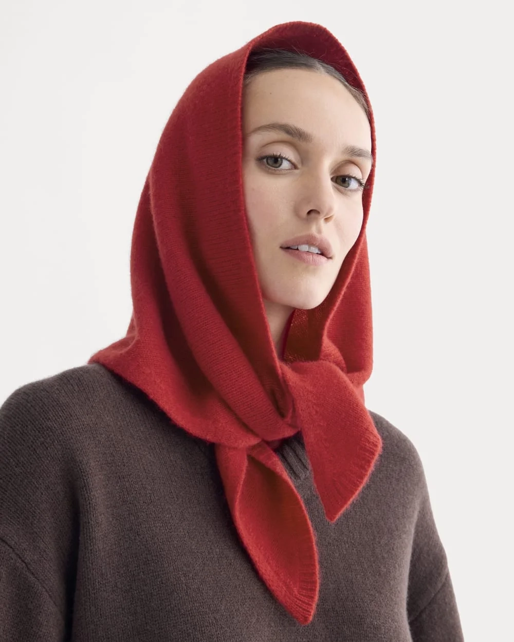 Cashmere Lovergirl Large Kerchief | Classic Red (2)