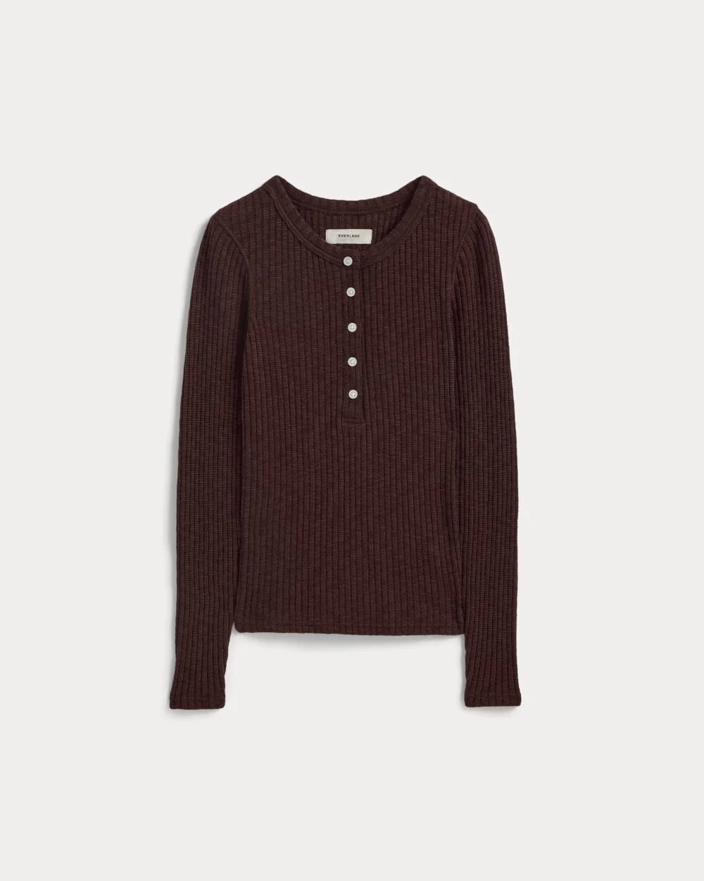 The Cozy Rib Henley | Dark Mahogany (2)