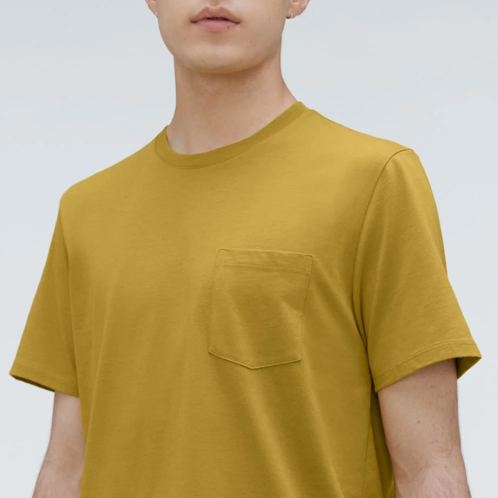 The Organic Cotton Pocket Tee | Golden Palm (2)