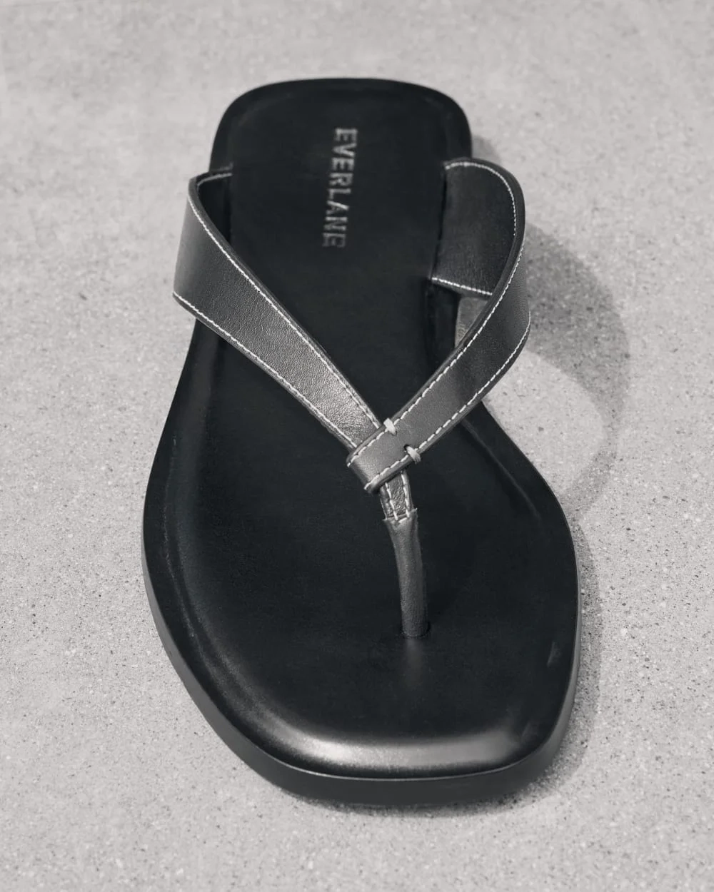 The Leather Flip Flop |  Black (2)