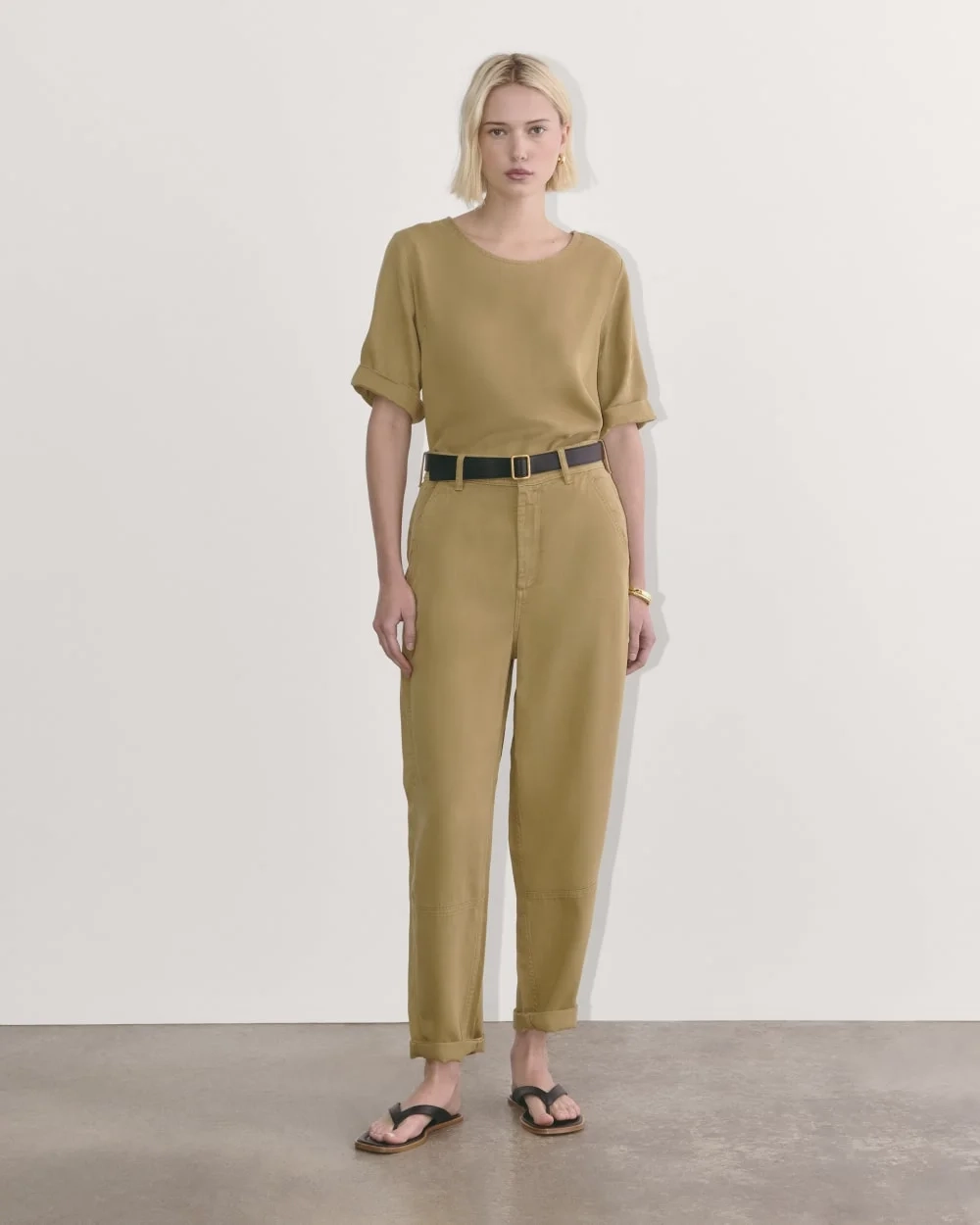 The Relaxed Tee in Buttersoft | Fennel Seed (2)