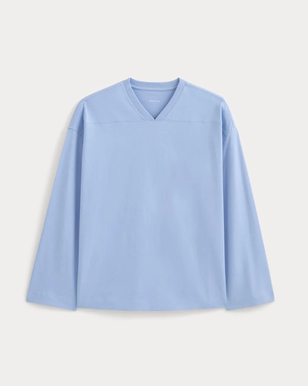 Retro V-Neck Jersey | Open Air Blue (2)