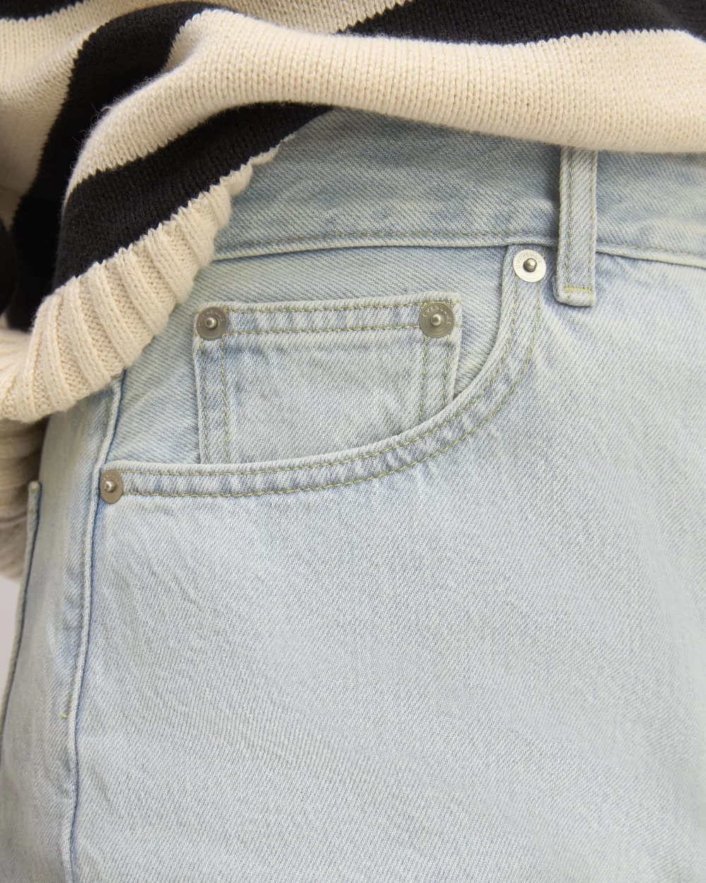 The A-Line Denim Short | Spring Blue (2)