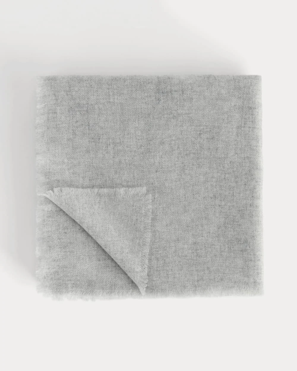 The Feather Cashmere Bandana | Heathered Grey (2)