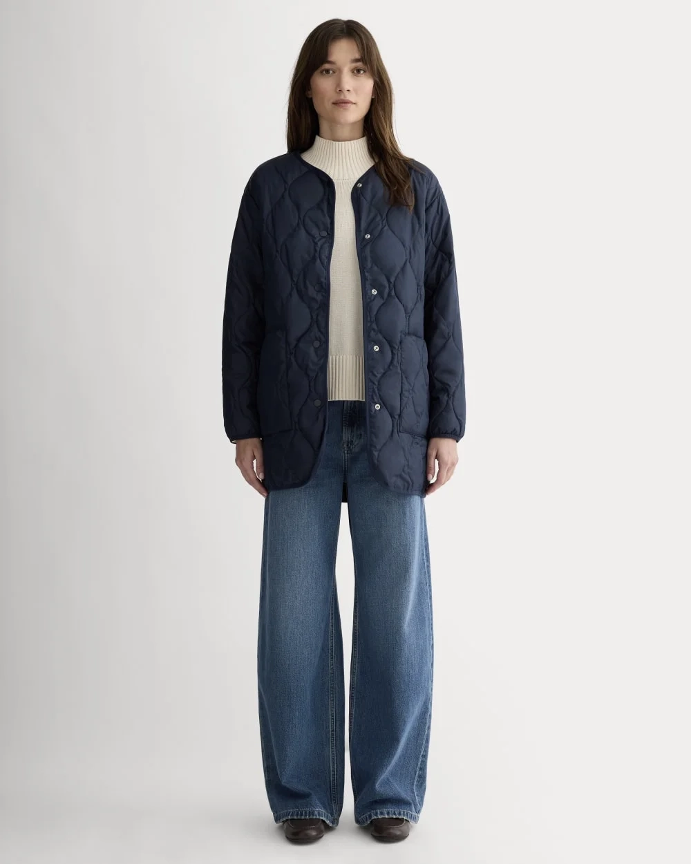 The Quilted Liner | Navy (2)
