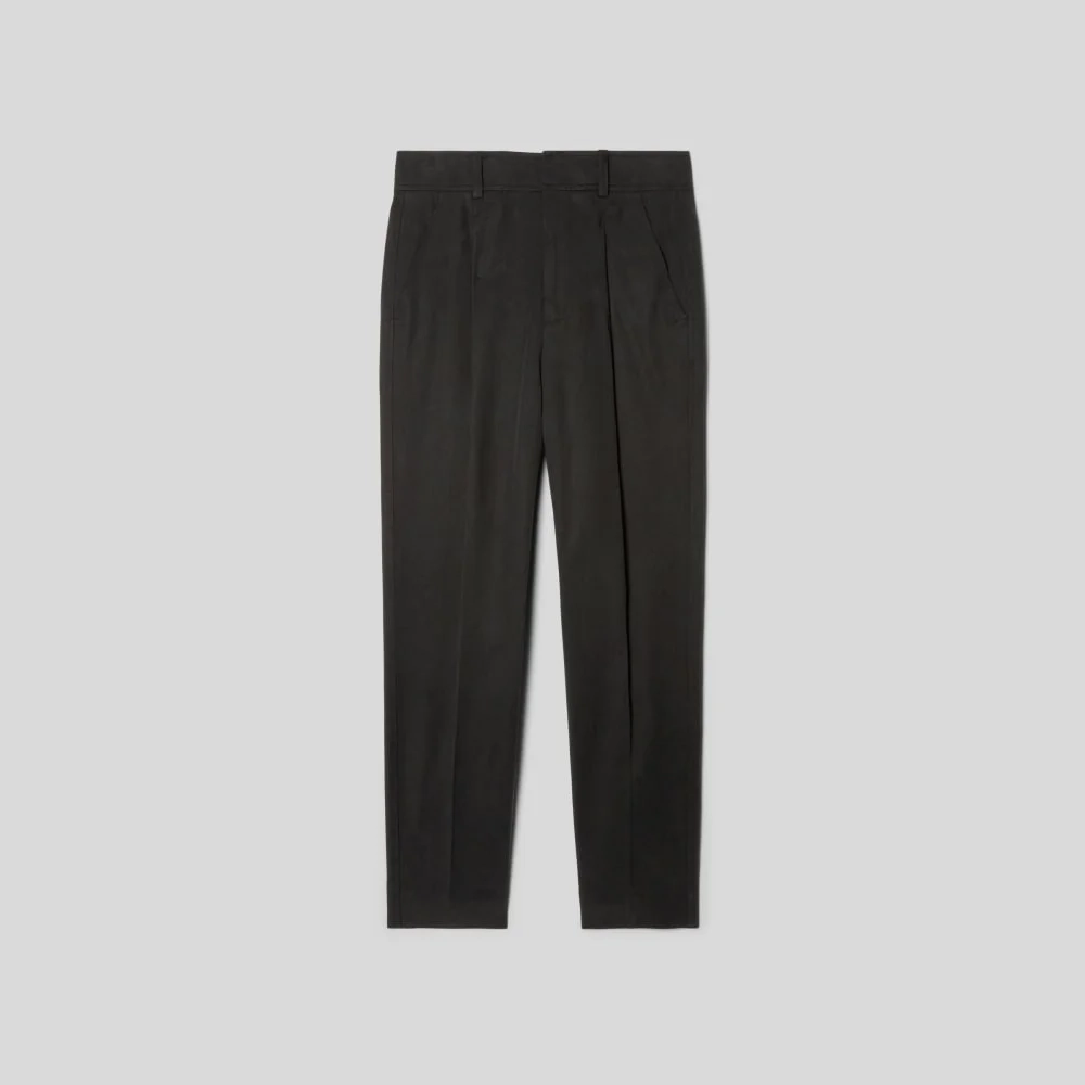 The Draper Tapered Pant in Buttersmooth | Black (2)