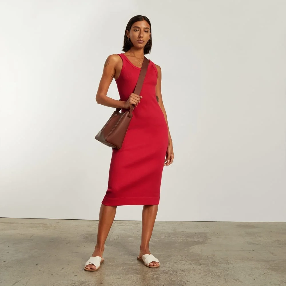 The ’90s Rib Dress | Goji Berry (2)