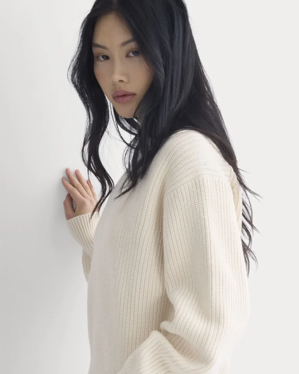 Cropped Ribbed Crew in Everyday Cotton | Canvas (2)