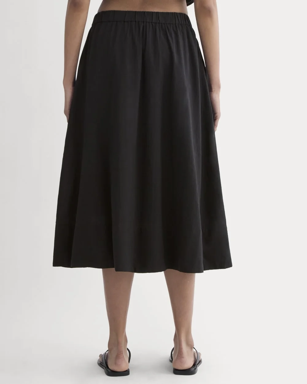 The Gauze Tiered Skirt | Black (2)