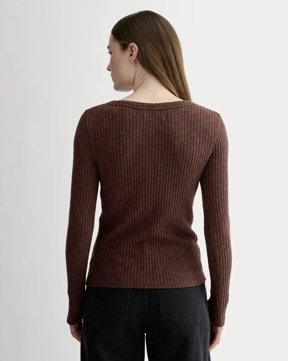 The Cozy Rib Henley | Dark Mahogany (3)