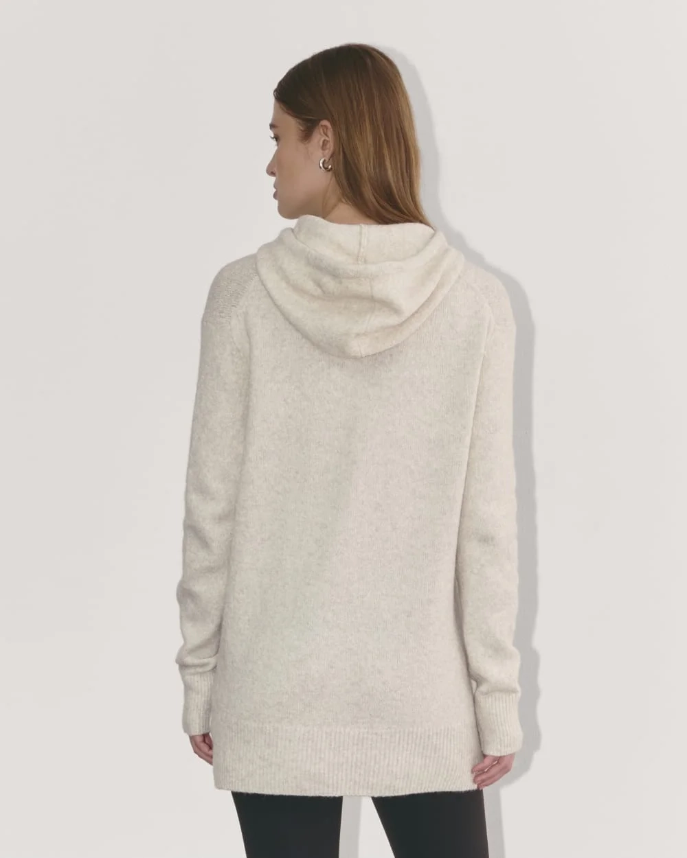 The Oversized Hoodie in Plush Cotton | Heathered Oat (2)