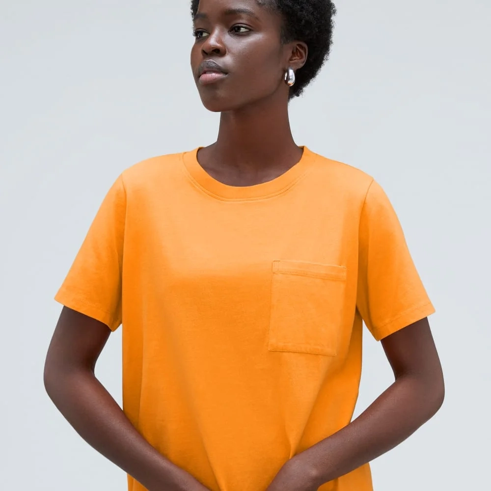 The Organic Cotton Weekend Tee Dress | Turmeric (2)