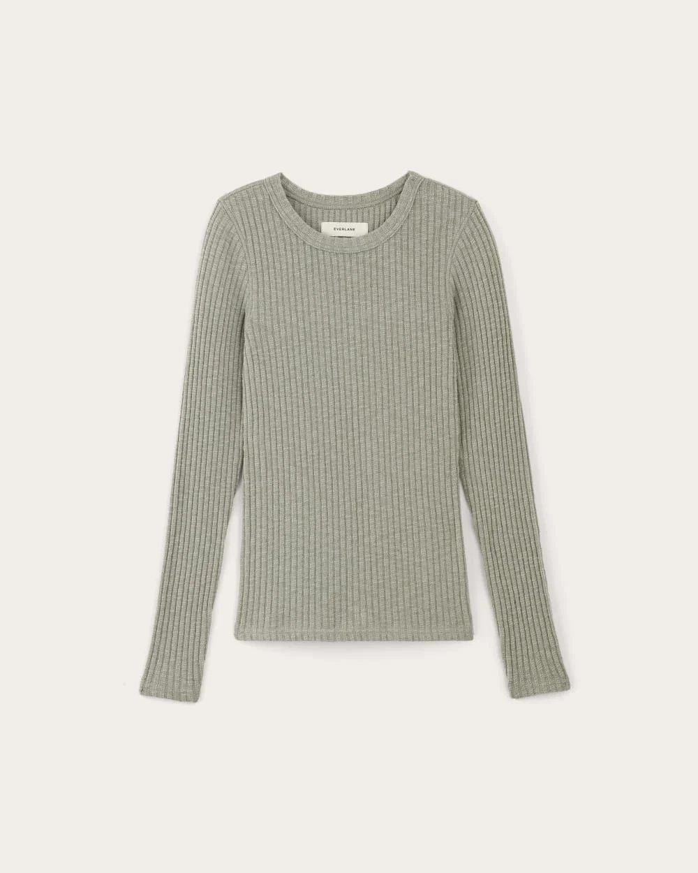 The Cozy Rib Long-Sleeve Tee | Sage Green (3)