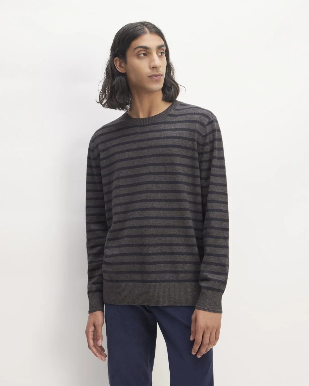 The No-Sweat Sweater | Uniform | Heathered Midnight / Heathered Ash