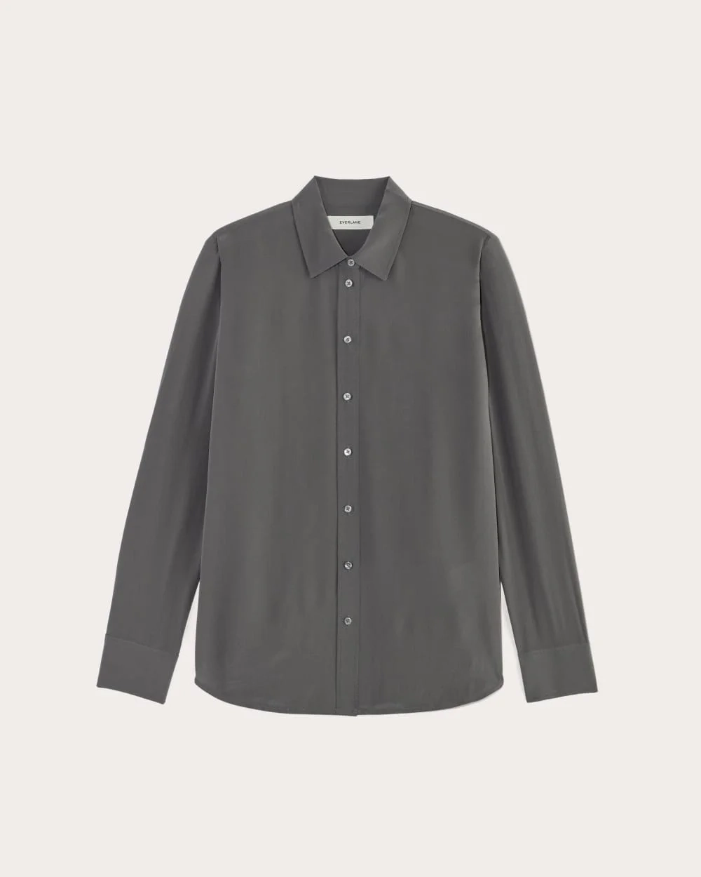 The Must-Have Shirt in Washable Silk | Graphite (2)