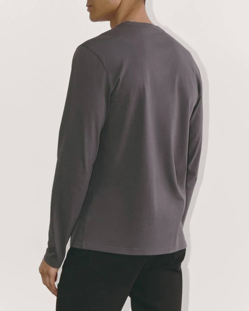 The Essential Organic Long-Sleeve Tee | Graphite (2)