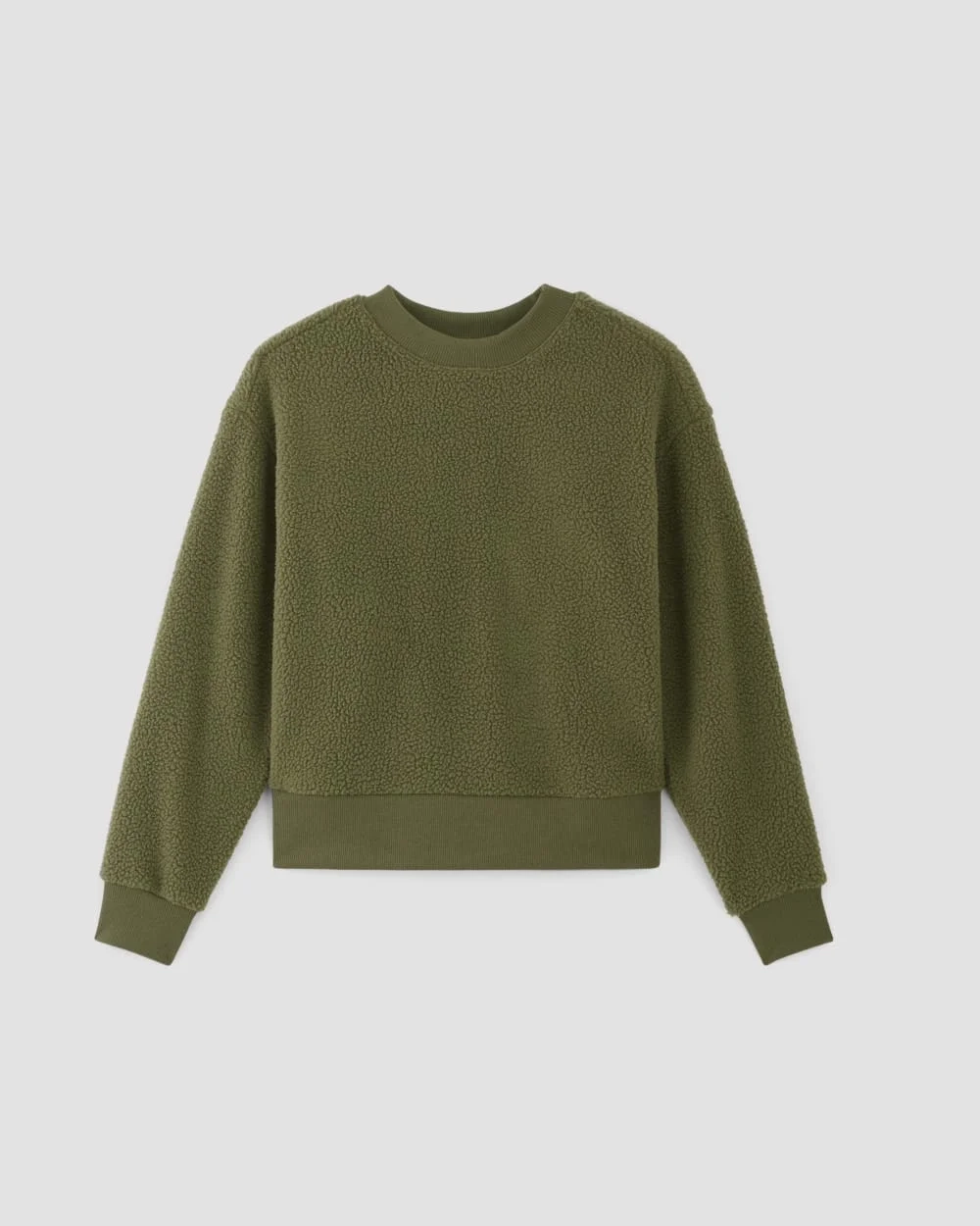 The ReNew Fleece Oversized Crew | Kalamata (2)