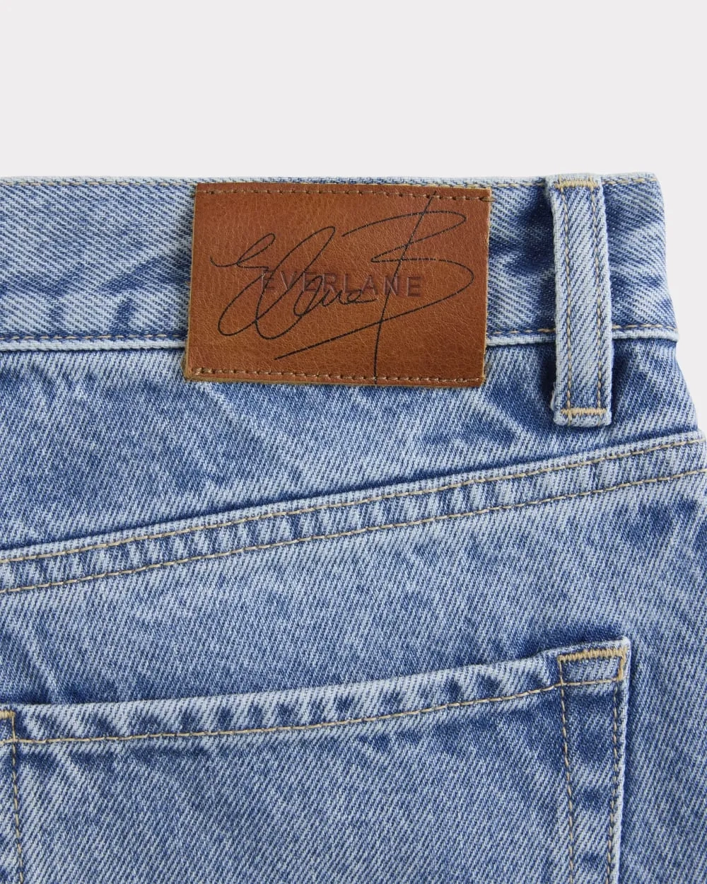 Everlane x Elena Bonvicini La Brea Low-Rise Baggy Jean | Crystal Cove Indigo (2)