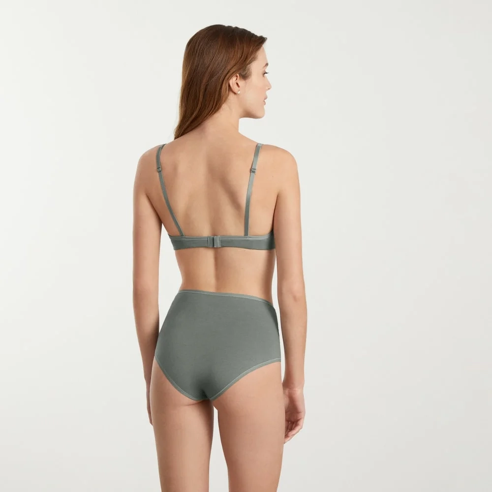 The Cotton High-Rise Hipster | Dark Sage (2)