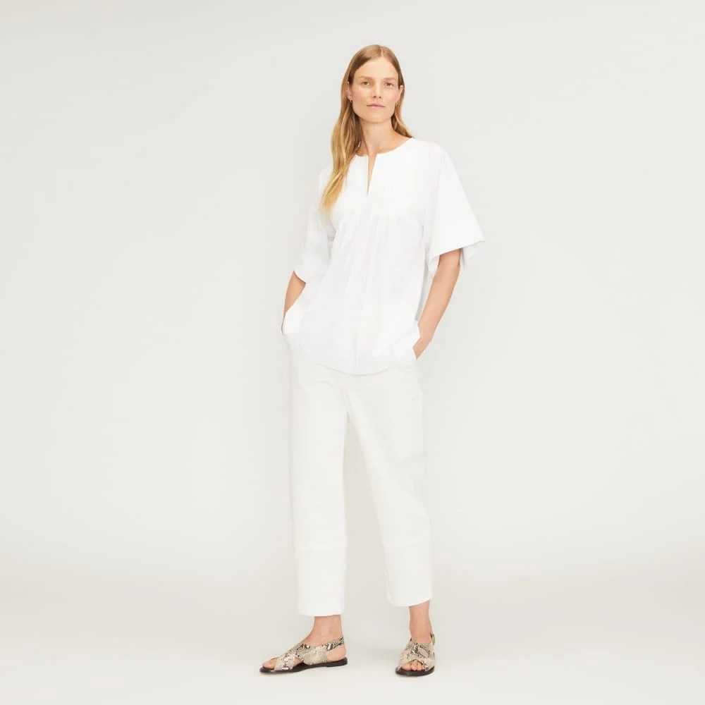 The Poplin Tunic | White (2)