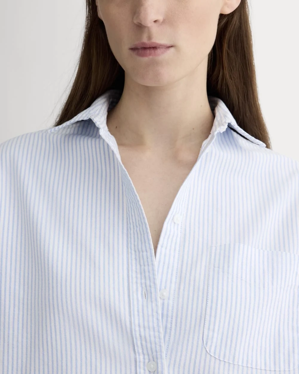 The Must-Have Oxford Shirt | White / Blue (2)