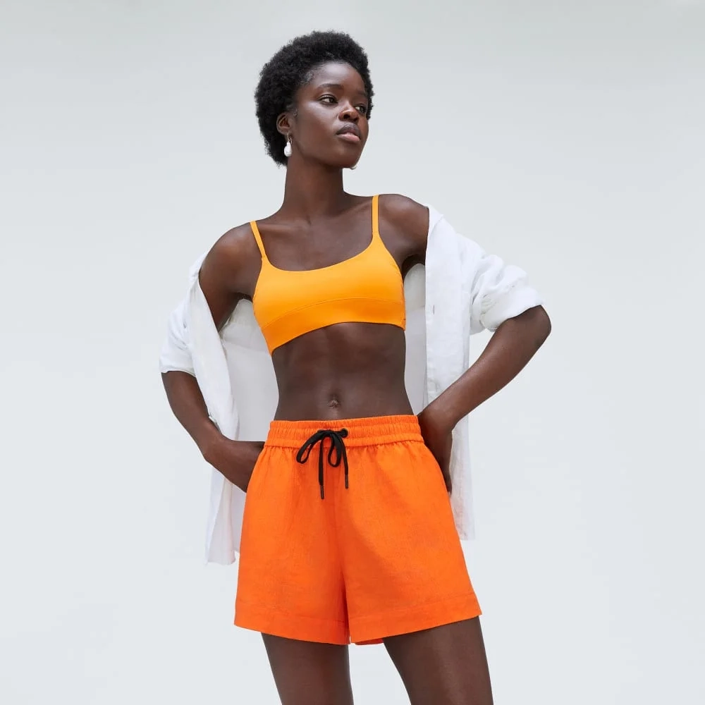 The Seersucker Boxer Short | Bright Orange (2)