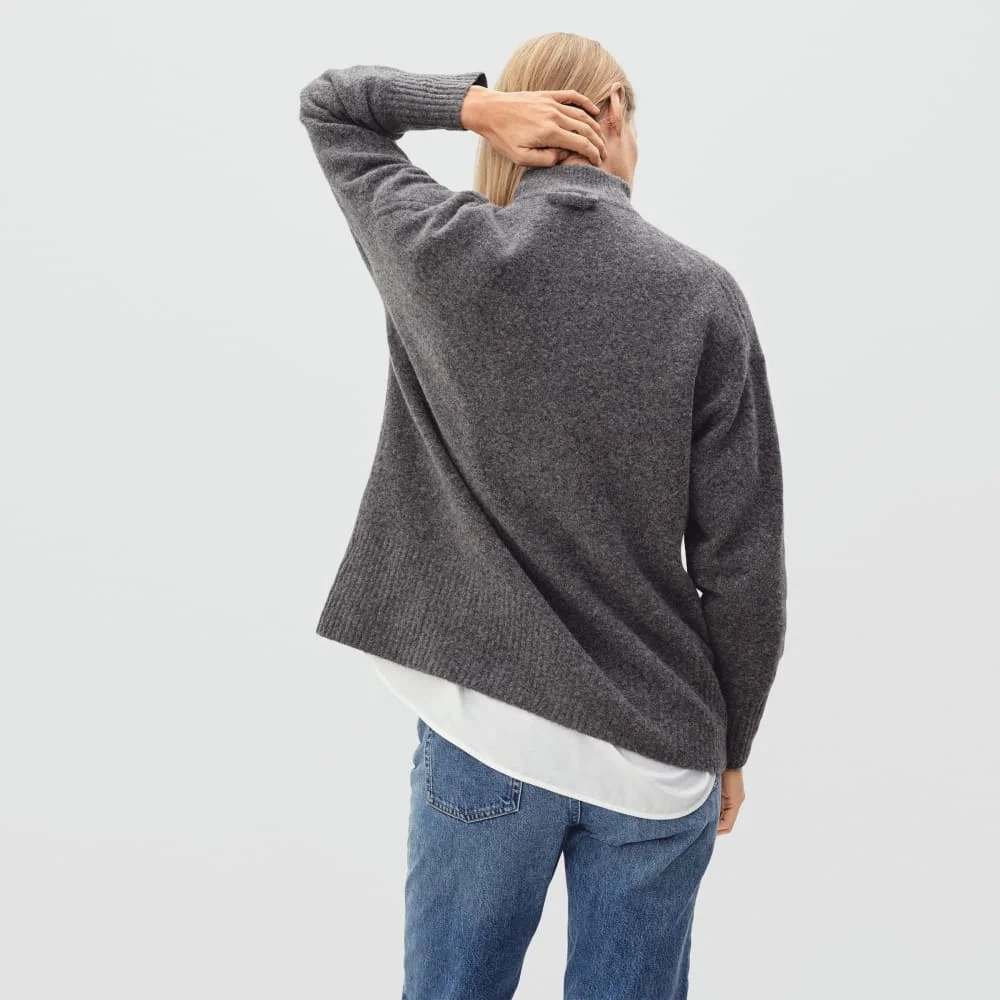 The Cozy-Stretch Pullover | Heathered Charcoal (2)