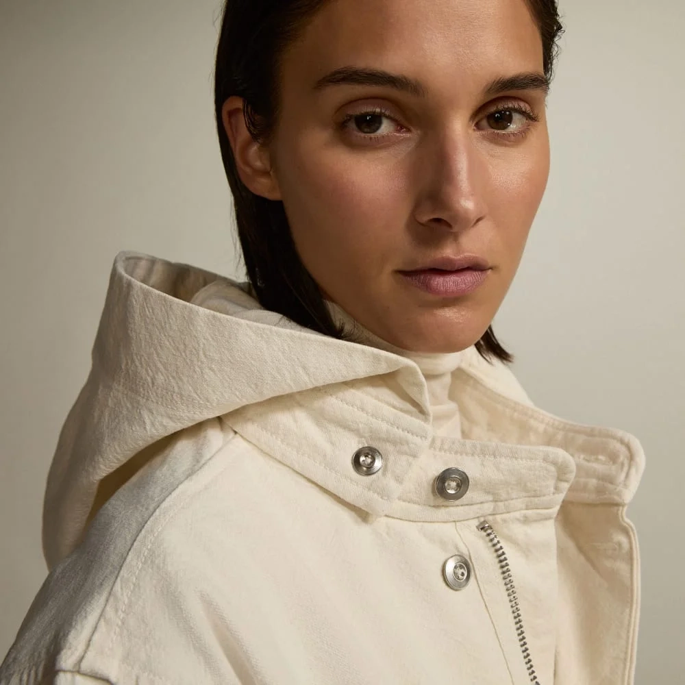The Canvas Organic Cotton Parka | Bone (2)