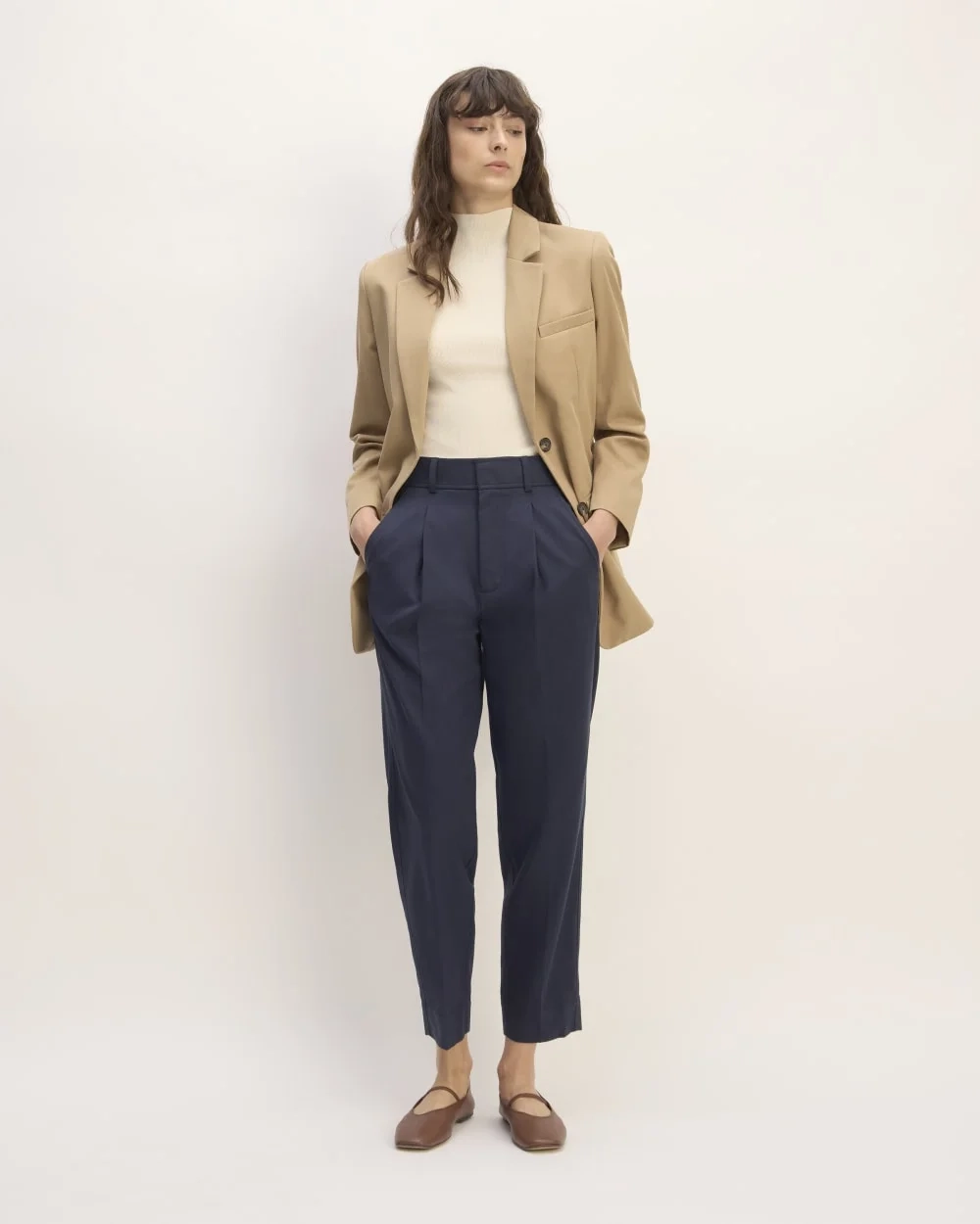 The Draper Tapered Pant in Buttersmooth | Navy