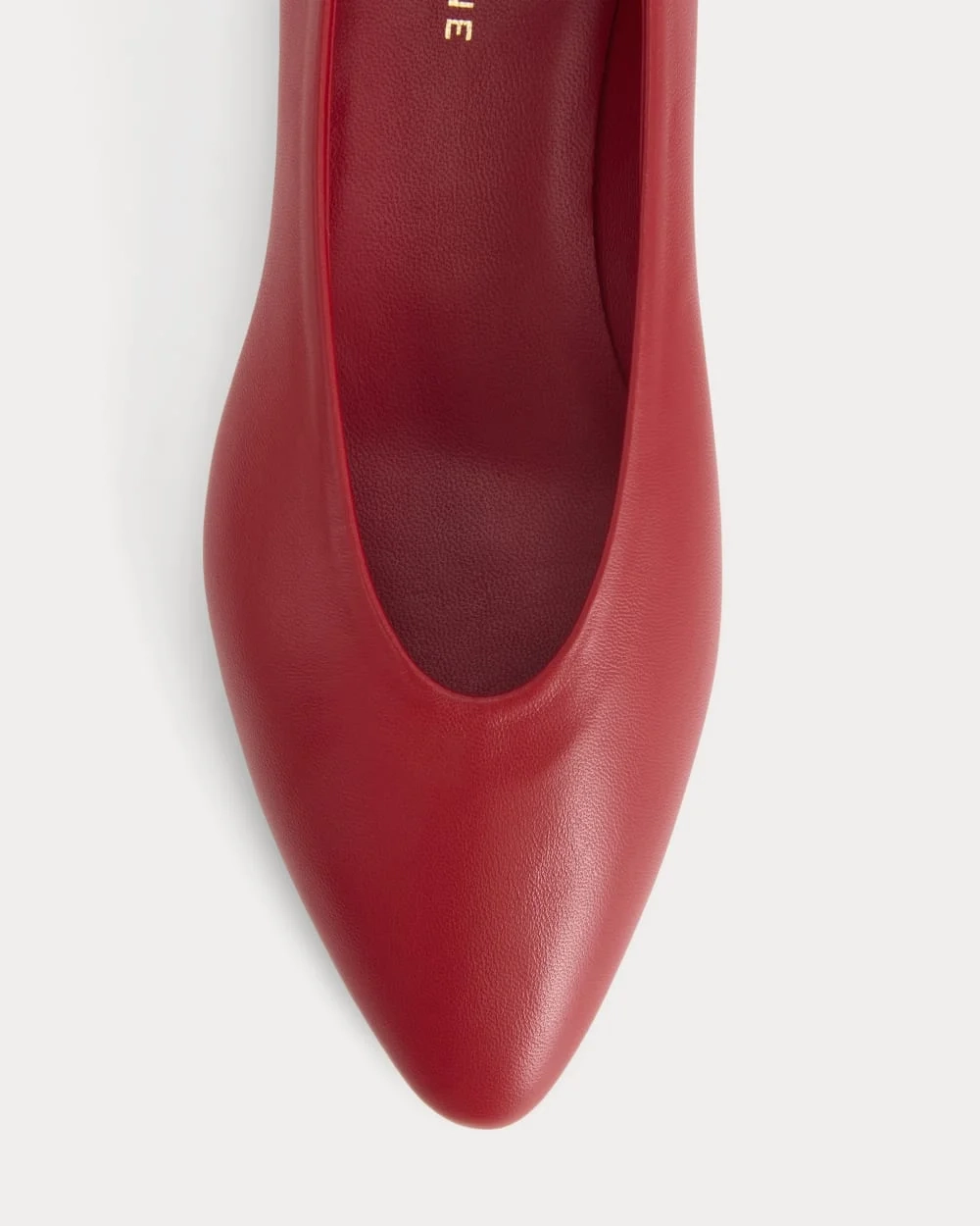Made in Italy Almond-Toe Flat | Rosa Red (3)