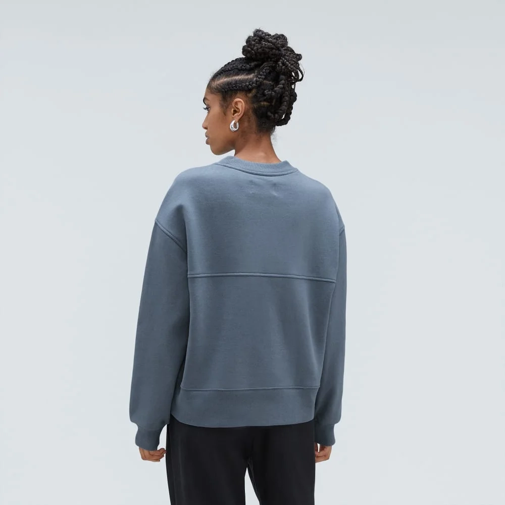 The Track Oversized Crew | Faded Blue (2)