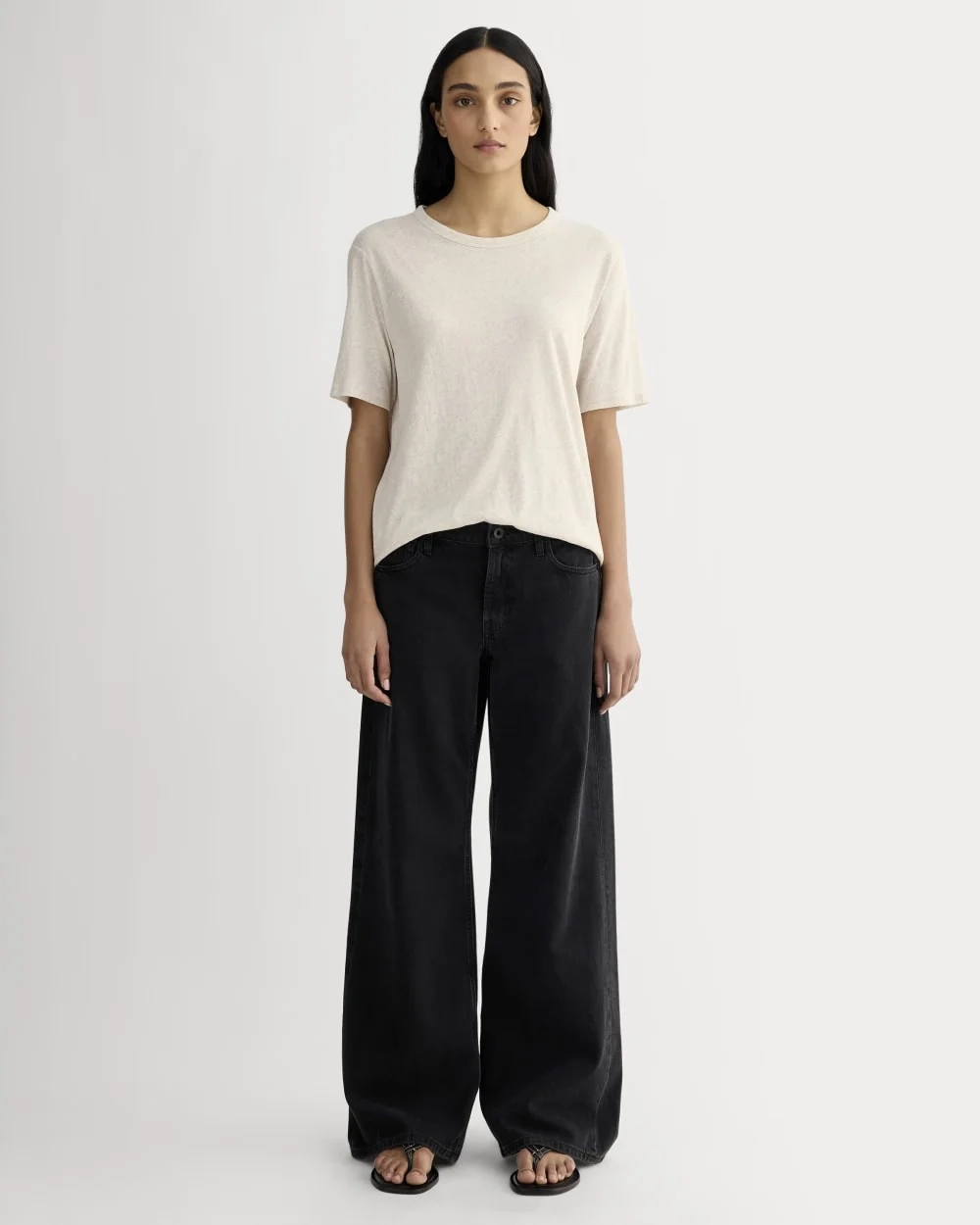 The Air Tee | Heathered Oat (2)