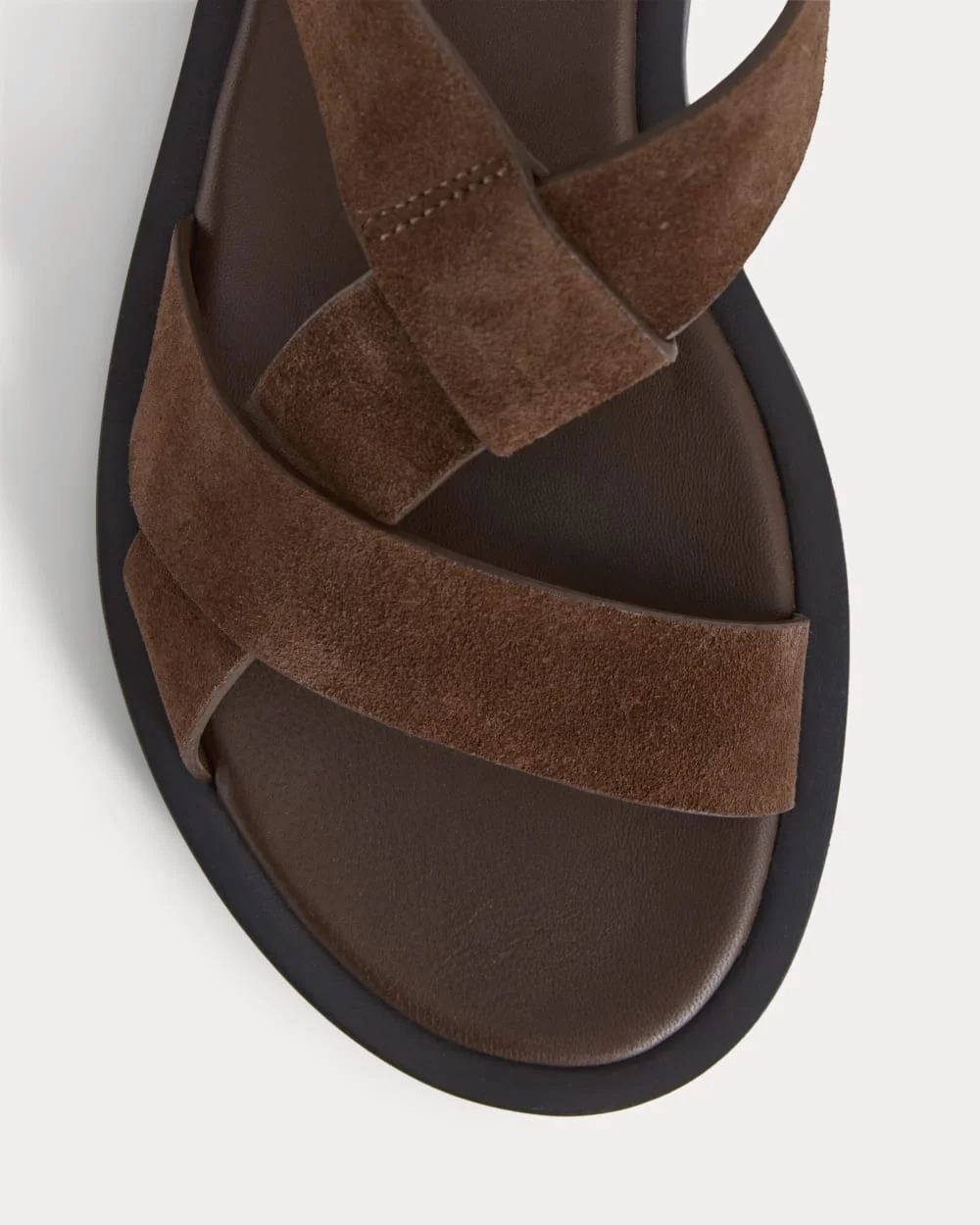 The City Strap Sandal | Burnt Umber Suede (2)