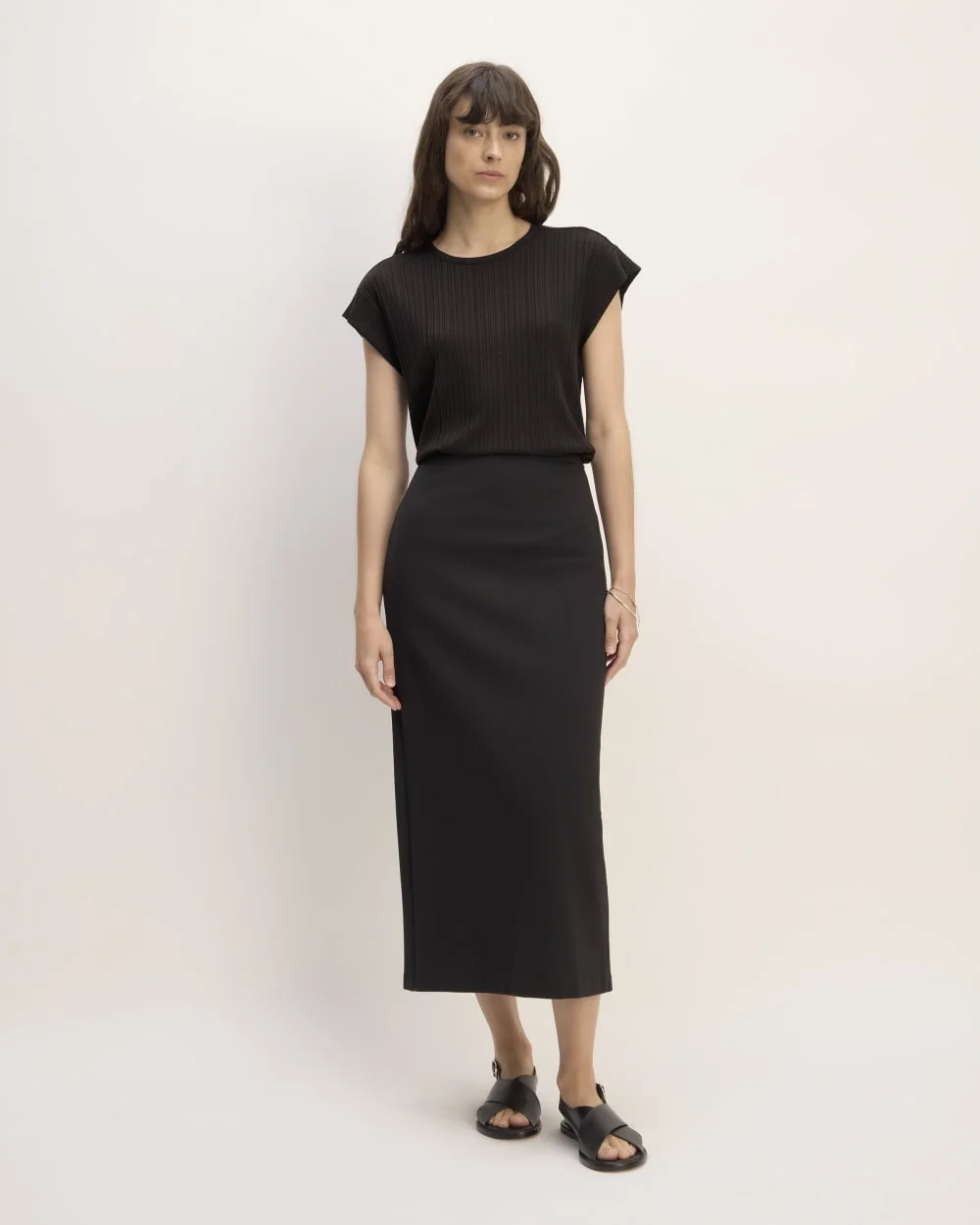 The Rib Muscle Tee | Black (2)